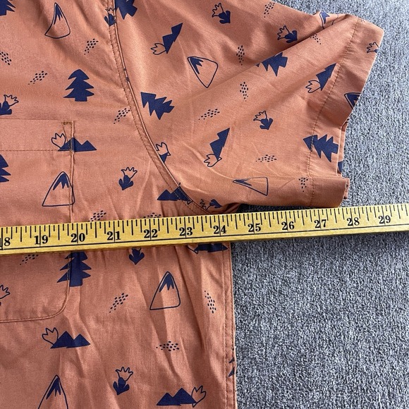 Marmot Mens Shirt XL Auburn Papyrus Pop Nature Muir Camp Novelty Loop Collar - Picture 5 of 8